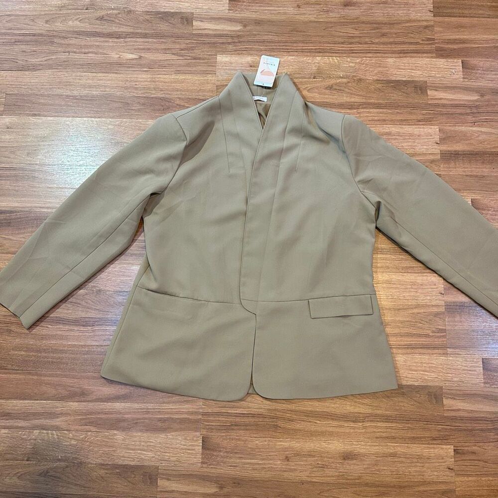 Kirundo Blazer Tan Long Sleeve Jacket | Women Size XXL